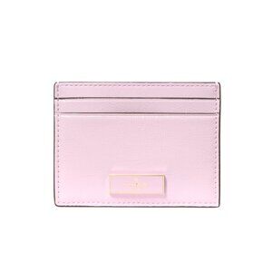 New Bridget Crinkle Patent Small Slim Card Holder Lilac Moonlight
